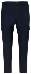 Eleganckie Spodnie Otto Kern z Domieszką Wełny z Kieszeniami z Boku (Cargo) - Granatowe. Eleganckie spodnie męskie Otto Kern, s, bez wzorów, z poliesteru. Za 247.00 zł.