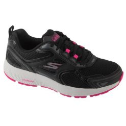 Buty sportowe Sneakersy damskie, Go Run Consistent. Czarne obuwie sportowe damskie Skechers, bez wzorów, trekkingowe. Za 269.99 zł.
