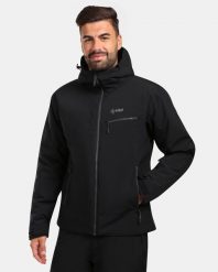Męska kurtka narciarska Kilpi FLIP-M. Czarne kurtki snowboardowe męskie Kilpi, m, bez wzorów, z materiału, z kapturem, narciarskie. Za 525.33 zł.