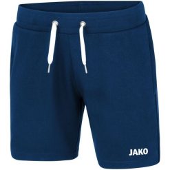 Szorty damskie Jako Base. Niebieskie szorty sportowe damskie Jako, bez wzorów, sportowe, na fitness i siłownię. Za 241.00 zł.