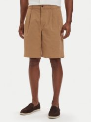 Calvin Klein Jeans Szorty materiałowe LV04RF612G Beżowy ciemny Regular Fit. Brązowe szorty męskie Calvin Klein Jeans, m, bez wzorów, z bawełny. Za 369.99 zł.