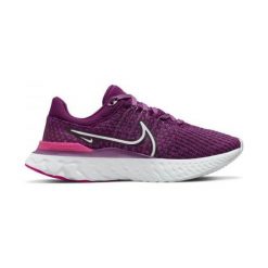 Nike Nike React Infinity Run Flyknit 3 DD3024-500 Fioletowe 38. Fioletowe obuwie sportowe damskie Nike, bez wzorów. Za 641.00 zł.