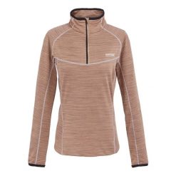 Polarowy Top Damski Suwak Do Połowy Yonder II. Brązowe bluzy sportowe damskie Regatta, xl, bez wzorów, z polaru, bez kaptura, trekkingowe. Za 57.99 zł.