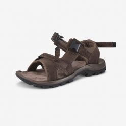 Second Life - Sandały turystyczne męskie Quechua NH500 skóra - Stan Doskonały. Brązowe sandały męskie QUECHUA, z materiału, bez zapięcia. Za 169.99 zł.