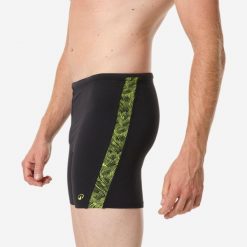 Bokserki długie pływackie męskie Decathlon Yoko All Move. Czarne kąpielówki męskie Decathlon, m, bez wzorów, z materiału, długie, na fitness i siłownię. Za 79.99 zł.