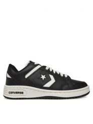 Converse Sneakersy Converse Weapon Leather A11460C Czarny. Czarne buty sportowe dziewczęce Converse, bez wzorów, ze skóry, bez zapięcia. Za 359.99 zł.