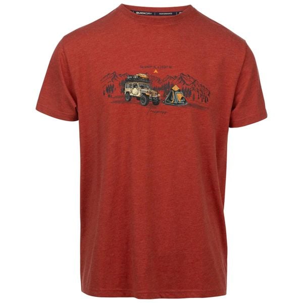 T-shirt Trespass Horton. Brązowe t-shirty męskie Trespass, m, bez wzorów, z bawełny, klasyczne, bez kołnierzyka. Za 90.25 zł.