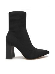 Aldo Botki Plumtree 13816591 Czarny. Czarne botki damskie Aldo, z materiału, bez obcasa, na słupku, bez zapięcia. Za 399.99 zł.