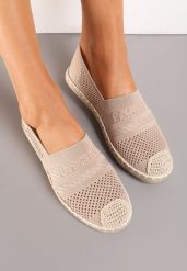 Ciemnobeżowe Espadryle z Plecioną Cholewką przed Kostkę Mokosa. Brązowe espadryle damskie Renee, na lato, z aplikacjami, boho, bez obcasa, na płaskiej podeszwie, bez zapięcia. Za 44.99 zł.