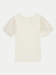 Coccodrillo T-Shirt WC4143201EJG Écru Regular Fit. T-shirty i topy dla dziewczynek COCCODRILLO, bez wzorów, z bawełny, bez ramiączek. Za 49.99 zł.