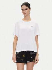 DKNY Piżama YI70051 Czarny Regular Fit. Czarne piżamy damskie DKNY, l, bez wzorów, z wiskozy, bez ramiączek. Za 199.99 zł.