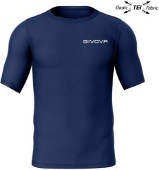 Męska koszulka sportowa Givova Corpus 2 niebieska. Niebieskie koszulki sportowe męskie Givova, m, bez wzorów, z elastanu, bez kołnierzyka, bez ramiączek, na fitness i siłownię. Za 74.99 zł.