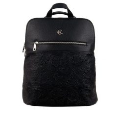 Torbo plecak skórzany damski TPD491s33t4. Czarne plecaki damskie bez wzorów. Za 400.00 zł.