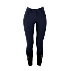 Damskie spodnie jeździeckie o pełnej przyczepności Equestrian Stockholm Jump Eli. Niebieskie spodnie materiałowe damskie EQUESTRIAN STOCKHOLM, s, bez wzorów, z podwyższonym stanem. Za 817.45 zł.