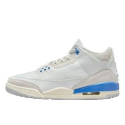 Buty do chodzenia dla dorosłych Air Jordan 3 Lucky Shorts. Niebieskie obuwie sportowe damskie Jordan, bez wzorów, ze skóry, do koszykówki. Za 1,181.96 zł.