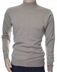 Sweter męski z półgolfem ze stójką półgolf z wełny wełniany XL beżowy 1701. Brązowe bluzy męskie Selantino, m, bez wzorów, z wełny, bez kaptura. Za 151.28 zł.
