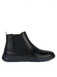 Geox Sztyblety U Portello U36E1A 00043 C9999 Czarny. Czarne botki męskie Geox, bez wzorów, z materiału, bez zapięcia. Za 369.99 zł.