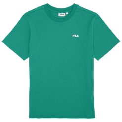 Koszulka damska Fila Lignano. Zielone koszulki sportowe damskie Fila, l, bez wzorów, z bawełny, bez kołnierzyka, bez ramiączek. Za 79.00 zł.