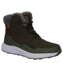 Buty do chodzenia damskie Hi-Tec Frosty Felt Wp 200. Zielone obuwie sportowe damskie Hi-tec, bez wzorów, z materiału, trekkingowe. Za 438.00 zł.