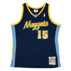 Carmelo anthony jersey Denver Nuggets Alternate 2006/07. Niebieskie koszulki sportowe męskie Mitchell & Ness, bez wzorów, z jersey, bez kołnierzyka, bez ramiączek, do koszykówki. Za 517.00 zł.