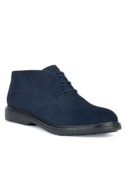 Geox Trzewiki U Ottavio U16DCB 00022 C4002 Granatowy. Niebieskie botki męskie Geox, bez wzorów, ze skóry, bez zapięcia. Za 369.99 zł.