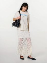 Tiulowa spódnica - kremowy. Białe spódnice damskie Sinsay, l, bez wzorów, z tiulu. Za 59.99 zł.