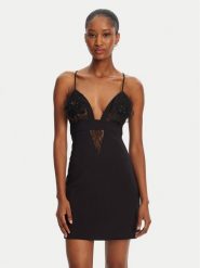 Elisabetta Franchi Sukienka koktajlowa AB72952E2-V460 Czarny Slim Fit. Czarne sukienki damskie Elisabetta Franchi, bez wzorów, z syntetyku, wizytowe, bez kołnierzyka, bez ramiączek. Za 1,329.00 zł.