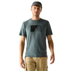 T-shirt Męski Wspinaczka Górska Fingal. Szare t-shirty męskie Regatta, l, bez wzorów, z elastanu, bez kołnierzyka. Za 77.99 zł.
