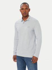 BOSS Polo PasserfordLong 50566186 Szary Regular Fit. Szare koszulki polo męskie Boss, m, bez wzorów, z bawełny, bez ramiączek. Za 499.99 zł.