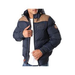 Kurtka zimowa męska Geographical Norway Droopy. Niebieskie bluzy męskie Geographical Norway, na zimę, m, bez wzorów, z poliamidu, bez kaptura. Za 365.00 zł.