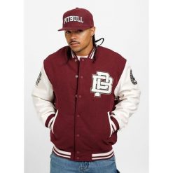 Kurtka przejściowa męska Pitbull Fisher. Brązowe kurtki męskie PITBULL, l, bez wzorów, bez kaptura. Za 349.00 zł.