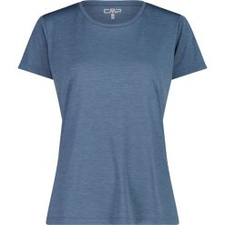 T-shirt damski CMP. Czarne t-shirty damskie CMP, bez wzorów, z materiału, sportowe, bez kołnierzyka. Za 131.00 zł.