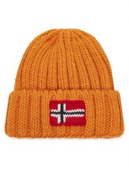 Napapijri Czapka Semiury 6 NP0A4GMH Pomarańczowy. Brązowe rękawiczki dziecięce Napapijri, bez wzorów, z materiału. Za 179.99 zł.