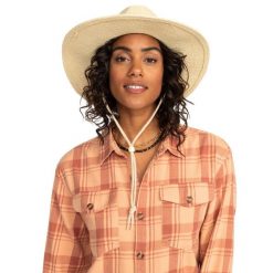 Dla Kobiety SUNNY KISSES Żółty. Brązowe czapki i kapelusze damskie Roxy, bez wzorów, z materiału. Za 139.99 zł.