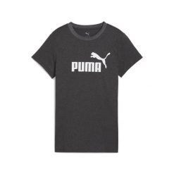Damska koszulka ESS No. 1 Logo PUMA Dark Gray Heather. Szare koszulki sportowe damskie Puma, m, bez wzorów, z bawełny, bez kołnierzyka, bez ramiączek, na fitness i siłownię. Za 125.53 zł.