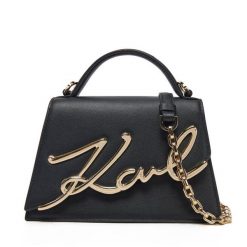 Torebka KARL LAGERFELD. Czarne torebki do ręki damskie KARL LAGERFELD, bez wzorów, klasyczne, bez dodatków. Za 1,299.00 zł.