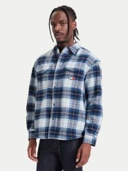 Tommy Jeans Kurtka koszulowa DM0DM23616 Granatowy Regular Fit. Niebieskie kurtki męskie Tommy Jeans, m, bez wzorów, z jeansu, bez kaptura. Za 529.99 zł.