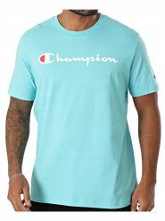 Koszulka męska Champion SS Tee. Białe koszulki sportowe męskie Champion, l, bez wzorów, z bawełny, bez kołnierzyka, bez ramiączek. Za 98.99 zł.