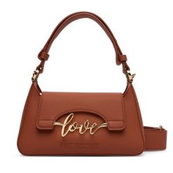 Torebka LOVE MOSCHINO. Brązowe torebki do ręki damskie Love Moschino, bez wzorów, klasyczne, bez dodatków. Za 919.99 zł.