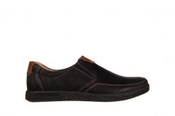 Mokasyny Bayla-081 880 Juma Blue AX 081131, Granatowy, Skóra naturalna - 44. Niebieskie buty sportowe męskie Bayla, z nubiku, klasyczne. W wyprzedaży za 179.10 zł.