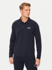 EA7 Emporio Armani Polo 8NPF15 PJVQZ 0562 Granatowy Regular Fit. Niebieskie koszulki polo męskie EA7 Emporio Armani, m, bez wzorów, z bawełny, bez ramiączek. Za 249.99 zł.