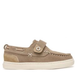 Mokasyny Mayoral. Brązowe półbuty chłopięce Mayoral, bez wzorów, bez zapięcia. Za 269.99 zł.