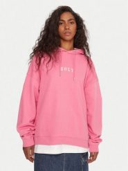 Roxy Bluza Lineup ERJFT05016 Różowy Oversize. Czerwone bluzy damskie Roxy, xs, bez wzorów, z bawełny, bez kaptura. Za 289.99 zł.