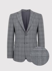 PAKO LORENTE – Szara marynarka garniturowa w kratkę. Szare marynarki męskie Pako Lorente, bez wzorów, boho. Za 699.99 zł.