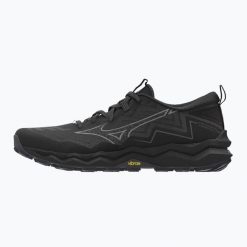 Buty do biegania damskie Mizuno Wave Daichi 9 GTX. Czarne obuwie sportowe damskie Mizuno, bez wzorów, do biegania, mizuno wave. Za 499.99 zł.