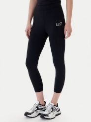 EA7 Emporio Armani Legginsy 7W000932 AF21580 UC001 Czarny Slim Fit. Czarne legginsy damskie EA7 Emporio Armani, xl, bez wzorów, z syntetyku. Za 429.99 zł.