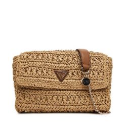 Torebka Guess. Brązowe torebki do ręki damskie Guess, z aplikacjami, wizytowe, bez dodatków. Za 389.99 zł.