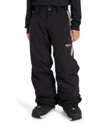 Spodnie do sportów zimowych techniczne dla Chłopców SNOW DOWN. Czarne spodnie sportowe dla chłopców Quiksilver, bez wzorów, z materiału, sportowe, narciarskie. Za 406.75 zł.