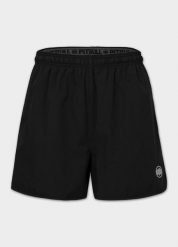 Męskie Spodenki Sportowe PITBULL szorty treningowe Performance Pro+ SPORT. Czarne krótkie spodenki sportowe męskie PITBULL, l, bez wzorów, z elastanu, na fitness i siłownię. Za 139.00 zł.