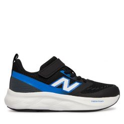 Sneakersy New Balance. Czarne trampki i tenisówki chłopięce New Balance, bez wzorów, bez zapięcia. Za 249.99 zł.